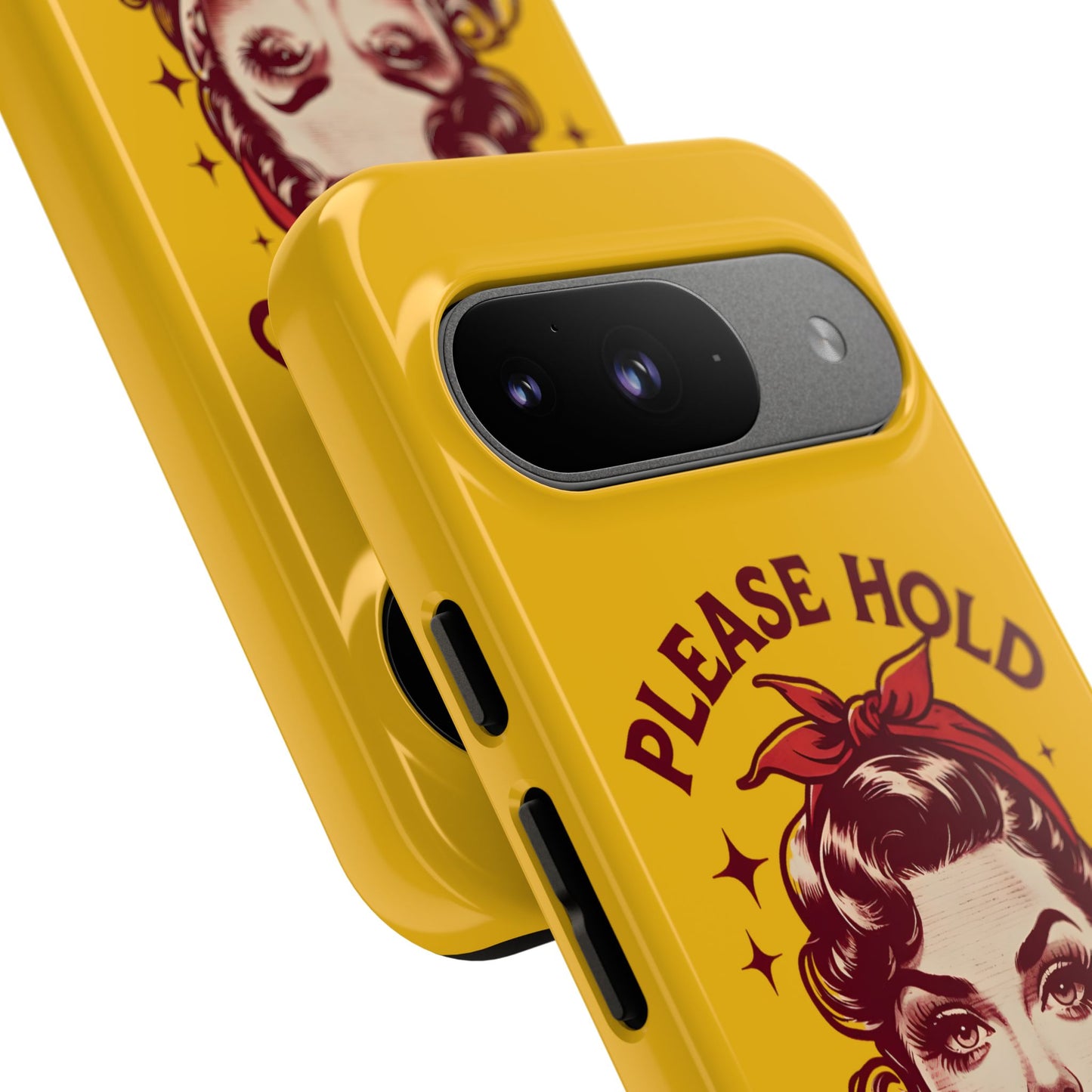 Phone Case - "Please Hold, Sarcasm Loading" Retro Pin-Up Tough Case