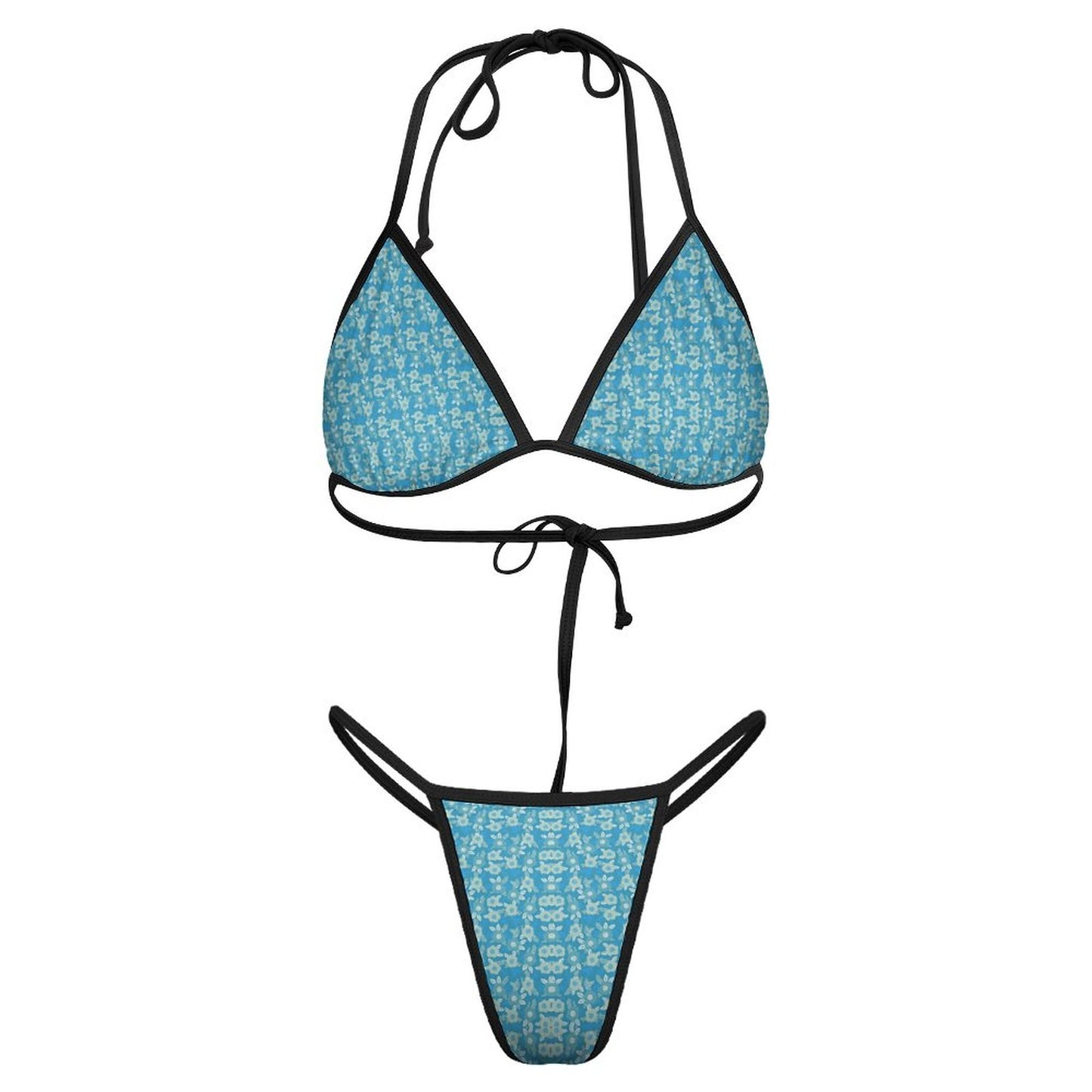 2-Piece Thong Triangle Bikini Set