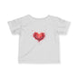 Infant Tee with Watercolor Heart – Baby Valentine Shirt