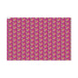 Gift Wrap Paper - Vintage Party Cats with Balloons Pattern (Bright Pink)