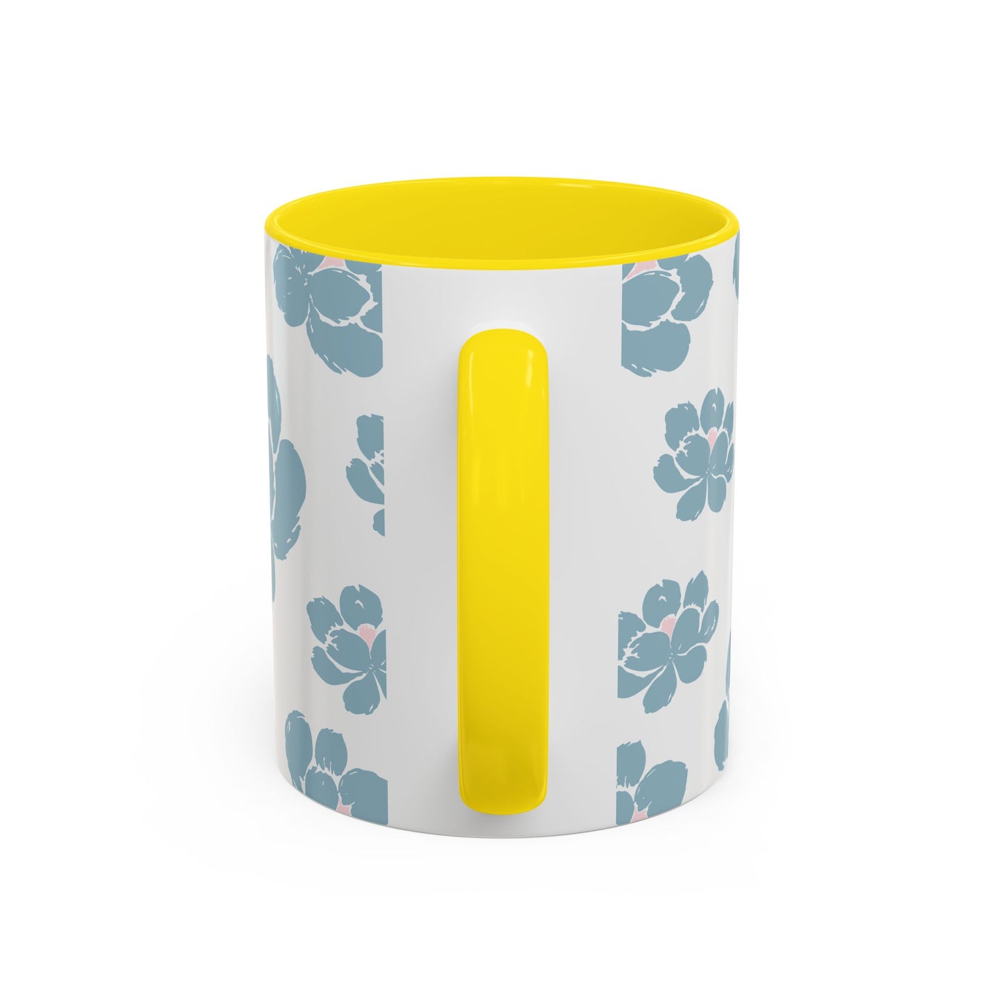 Floral Accent Coffee Mug - Elegant Drinkware, Perfect Gift for Her, Home Decor, Mother's Day, Birthday, Coffee Lovers