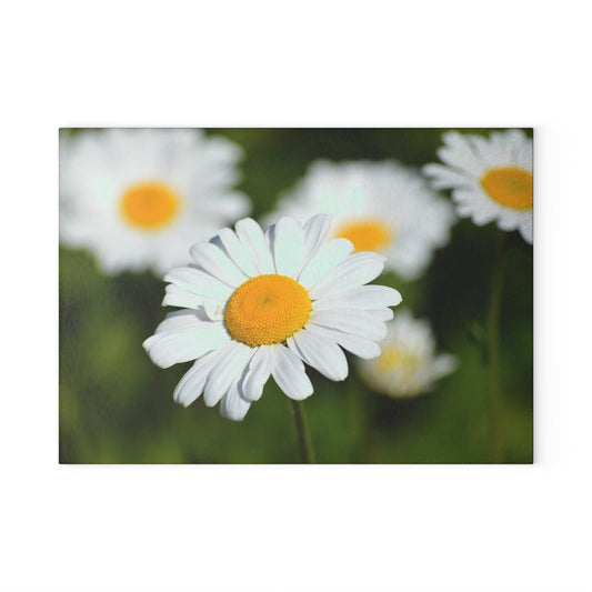 Charming Floral Glass Cutting Board - Kitchen Decor