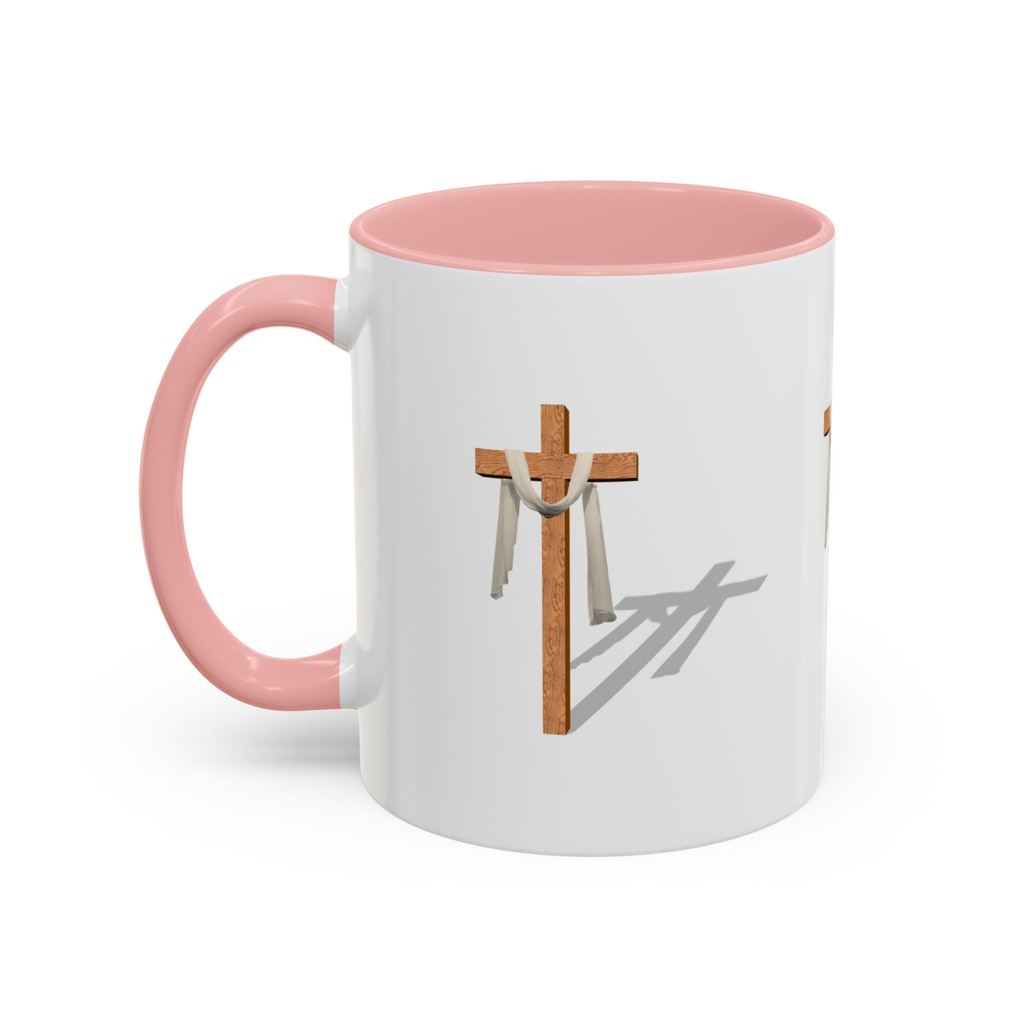 Faith-Inspired Accent Coffee Mug – Spiritual Gift for Christians, Religious Decor, Church Mug, Inspirational Drinkware