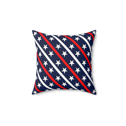 USA Patriotic Square Pillow