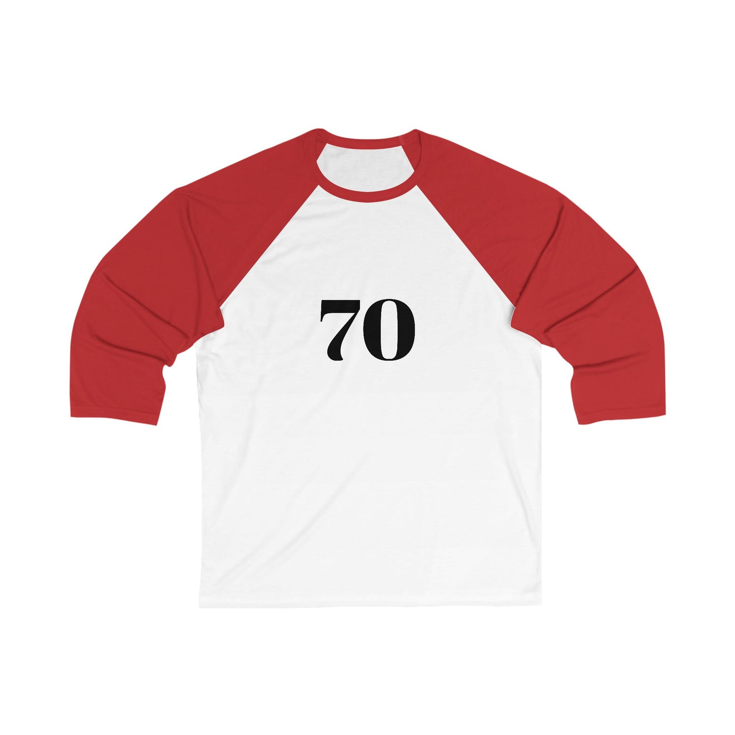 Retro Unisex 3/4 Sleeve Baseball Tee 70