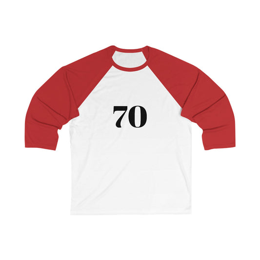 Retro Unisex 3/4 Sleeve Baseball Tee 70