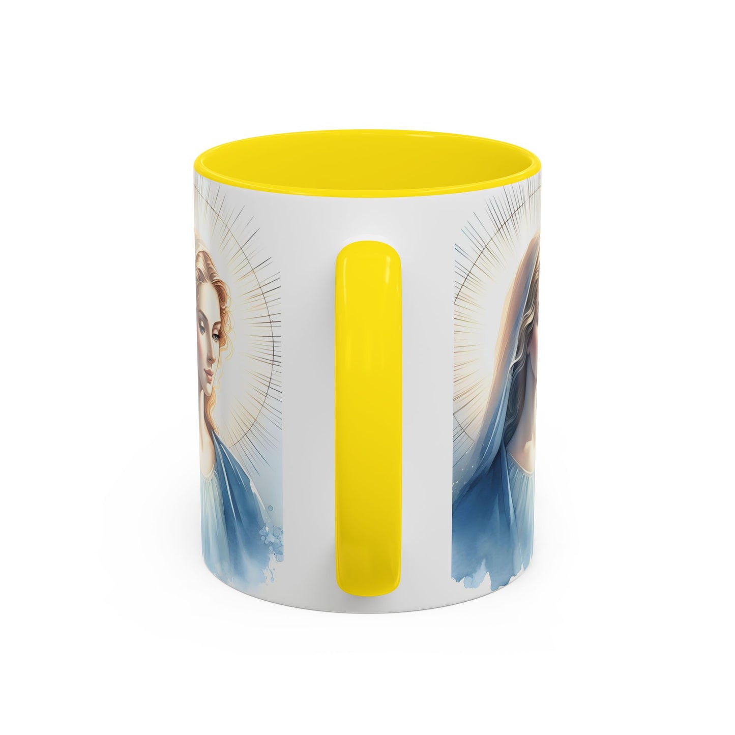 Serene Virgin Mary Accent Coffee Mug