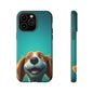 Happy Dog Phone Case — Cute Cartoon Puppy Protective Phone Cover