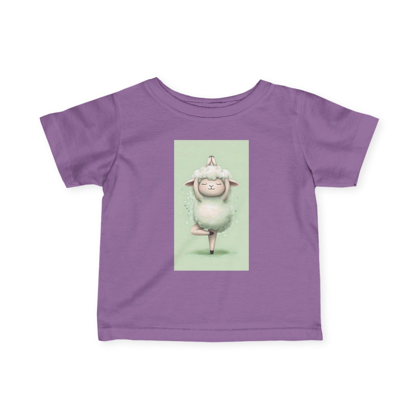 Infant Tee — Cute Ballet Sheep Baby Shirt ("Little Ballerina" Design)