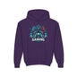 Youth Gaming Hoodie — Robotic Gamer Emblem Sweatshirt