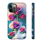 Floral Dream Tough Phone Case — Rose Bouquet Clouds Design