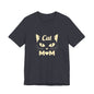 Cat Mom T-Shirt — Cute Cat Face Graphic Tee for Cat Lovers