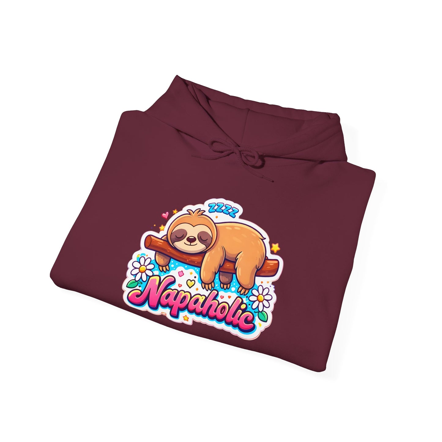 Napaholic Sloth Hoodie — Cute Sleepy Sloth Graphic Sweatshirt