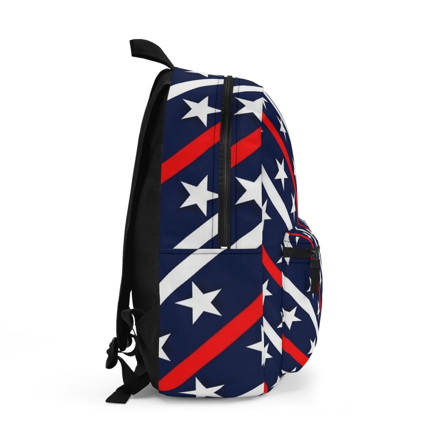 Patriotic Star-Striped Backpack, Trendy School Bag, USA Flag Backpack, Gift for Students, Travel Backpack, Independence Day Gear