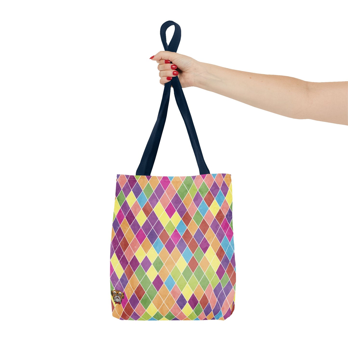 Colorful Geometric Tote Bag, Funky Shoulder Bag, Eco-Friendly Shopping Tote, Stylish Beach Bag, Art-Inspired Everyday Bag