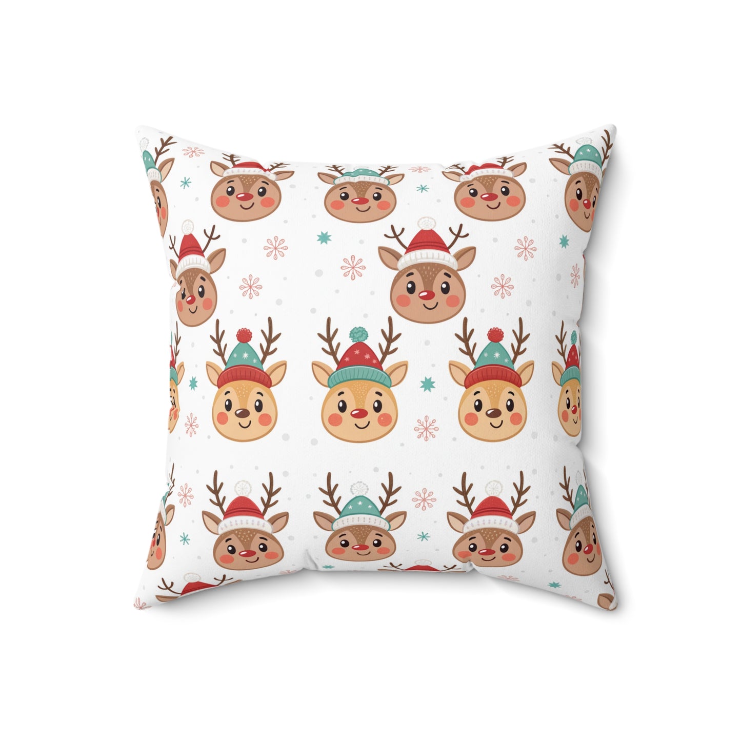 Festive Reindeer Pillow, Cozy Home Decor, Holiday Cushion, Christmas Gift, Fun Winter Accent