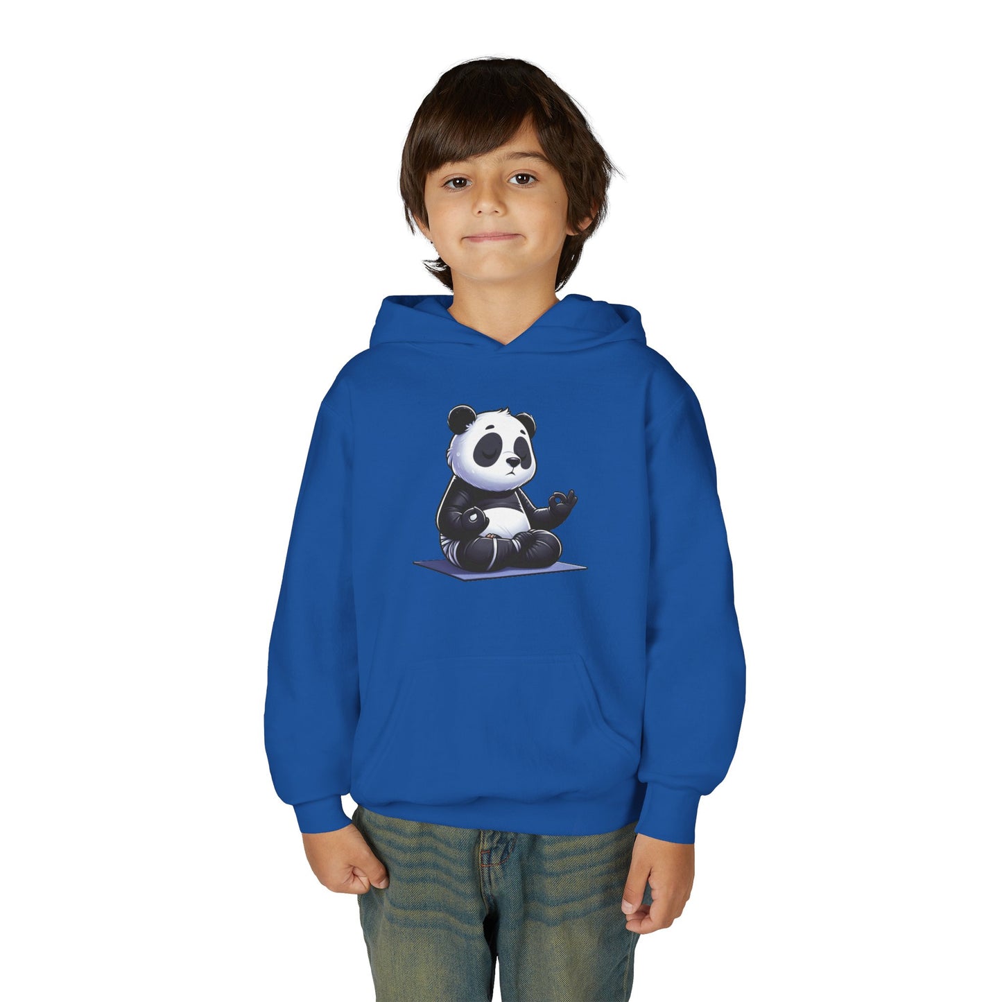 Kids Panda Yoga Hoodie — Cute Meditating Panda Sweatshirt for Children