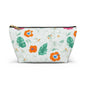 Floral Tropical Accessory Pouch — T‑Bottom Cosmetic Bag