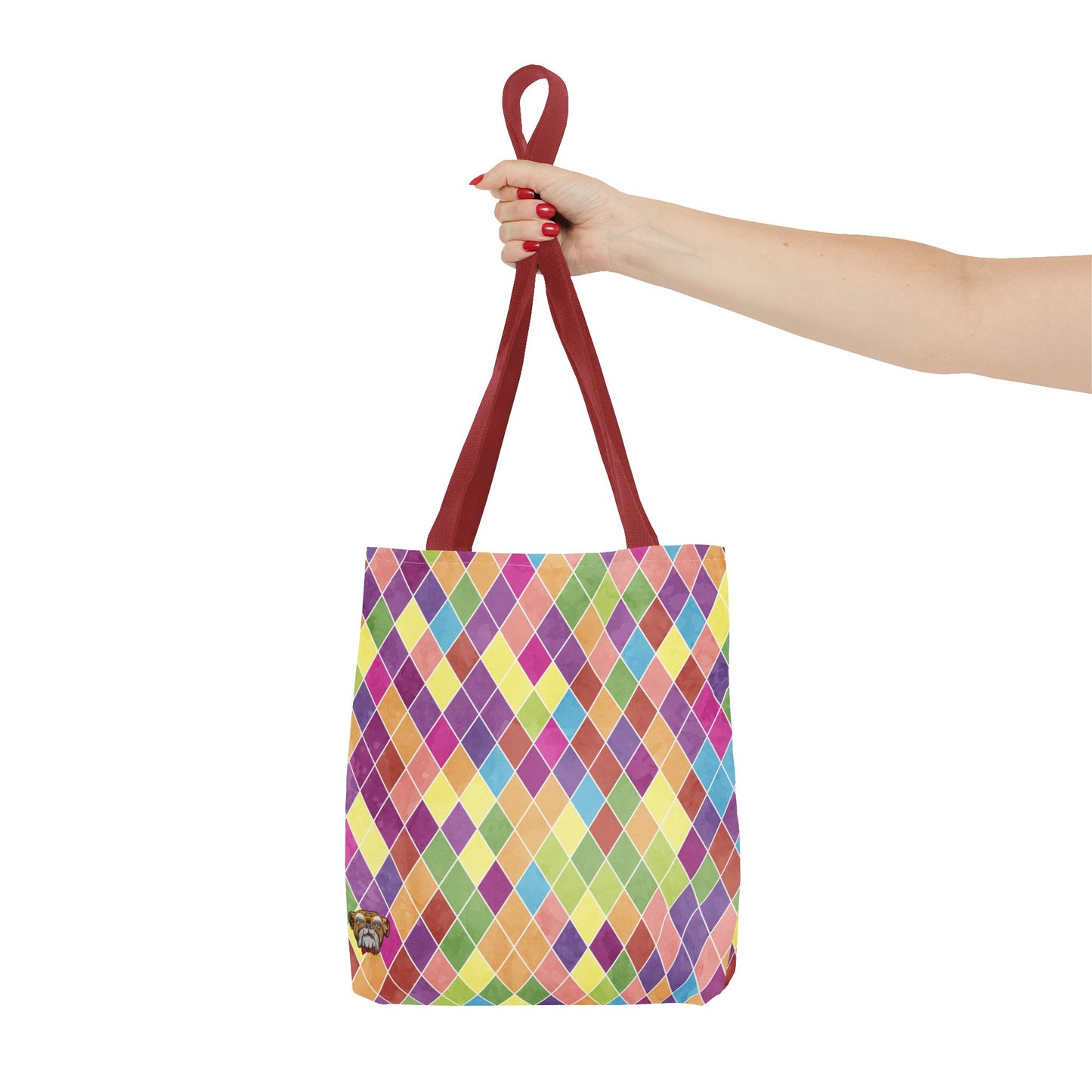 Colorful Geometric Tote Bag, Funky Shoulder Bag, Eco-Friendly Shopping Tote, Stylish Beach Bag, Art-Inspired Everyday Bag