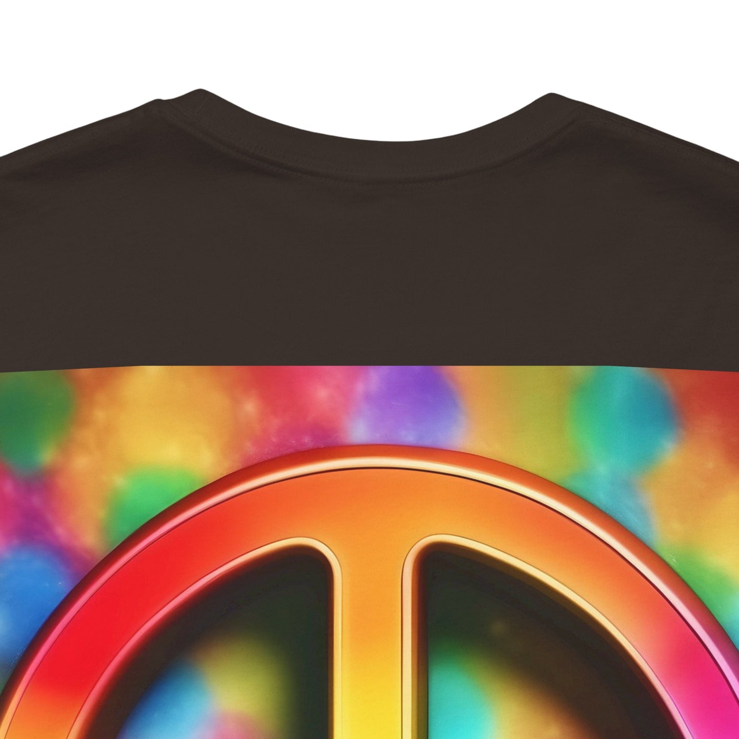 Peace Sign Tie-Dye Tee — Rainbow Hippie Peace Symbol T-Shirt