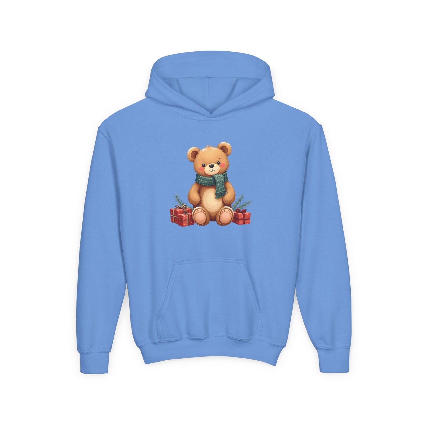 Kids Holiday Teddy Bear Hoodie – Cute Christmas Gift Sweatshirt
