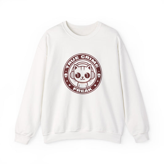 True Crime Freak Cat Crewneck Sweatshirt