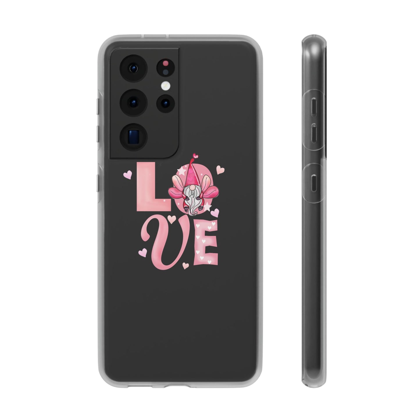 Love Gnome Phone Case — Cute Pink Valentine Flexi Case