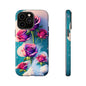 Floral Dream Tough Phone Case — Rose Bouquet Clouds Design