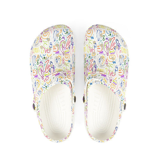 Colorful AOP EVA Foam Rubber Clogs