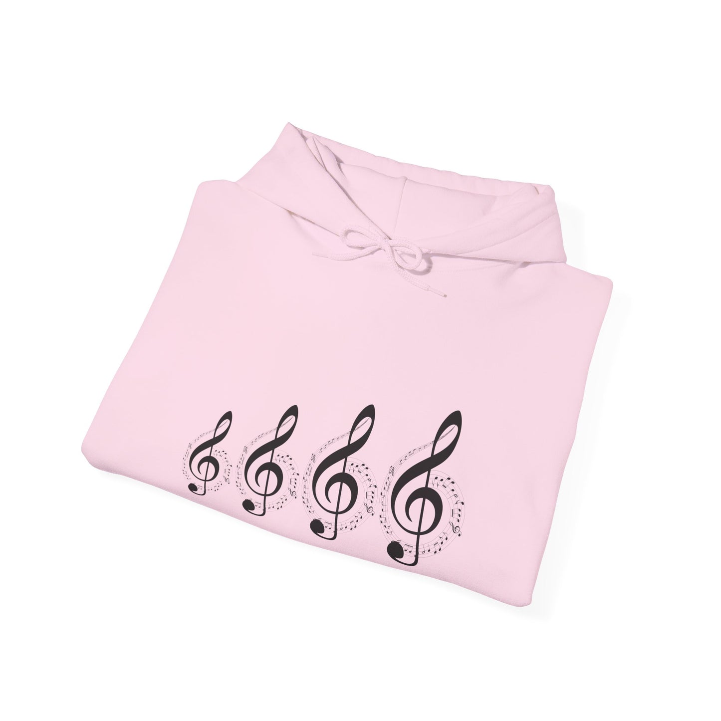 Treble Clef Hoodie – Minimal Music Note Graphic Sweatshirt for Musicians