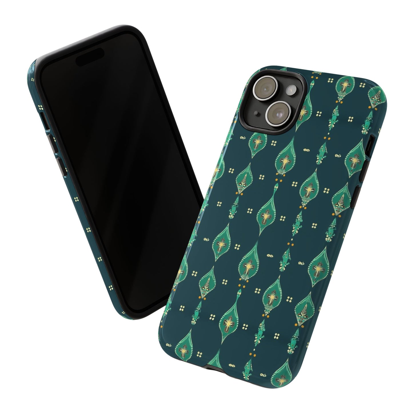 Emerald Boho Teardrop Phone Case