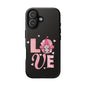 Love Gnome Phone Case — Cute Pink Heart Valentines Protective Case