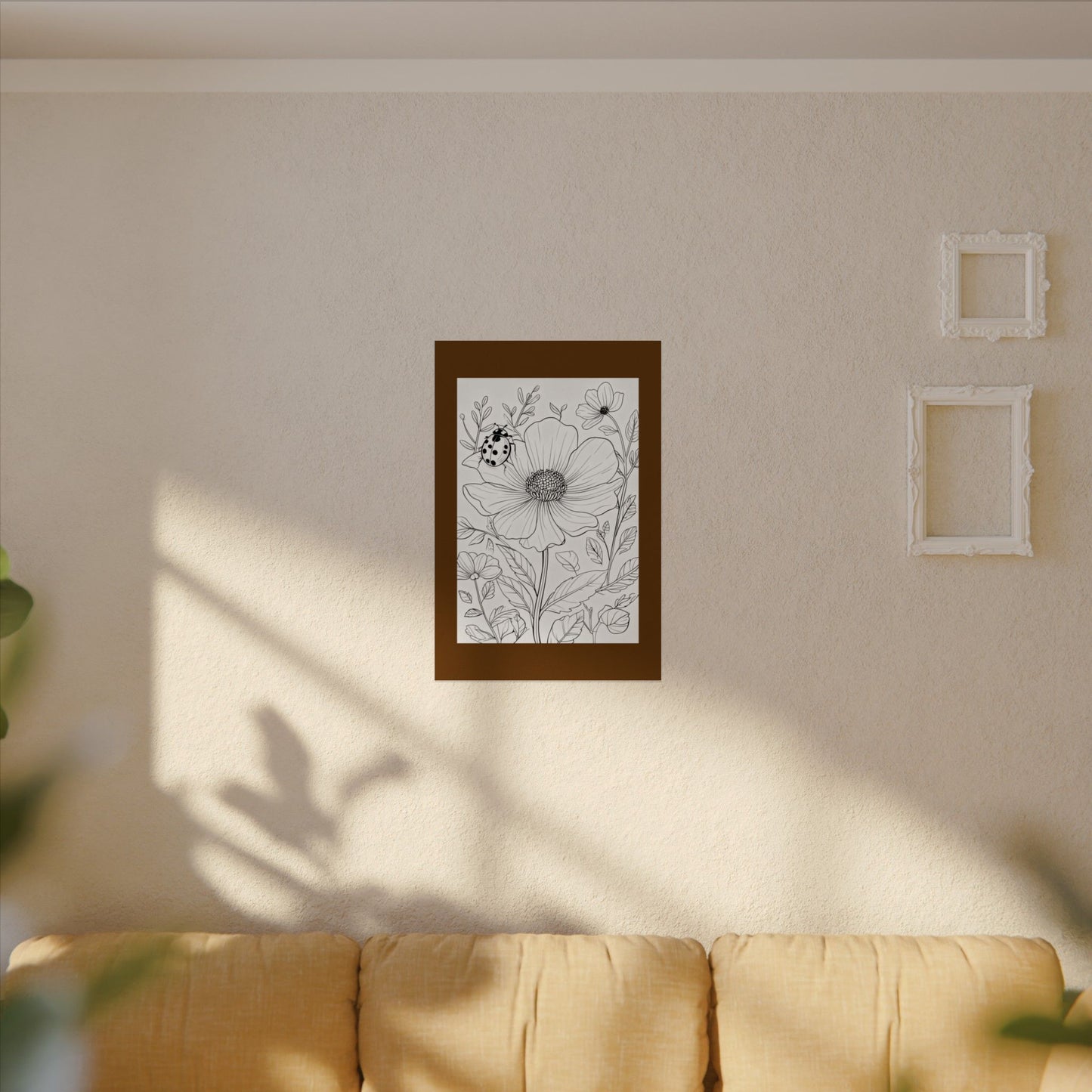 COLOR IT YOURSELF  Line Art Poster — Textured Matte Print