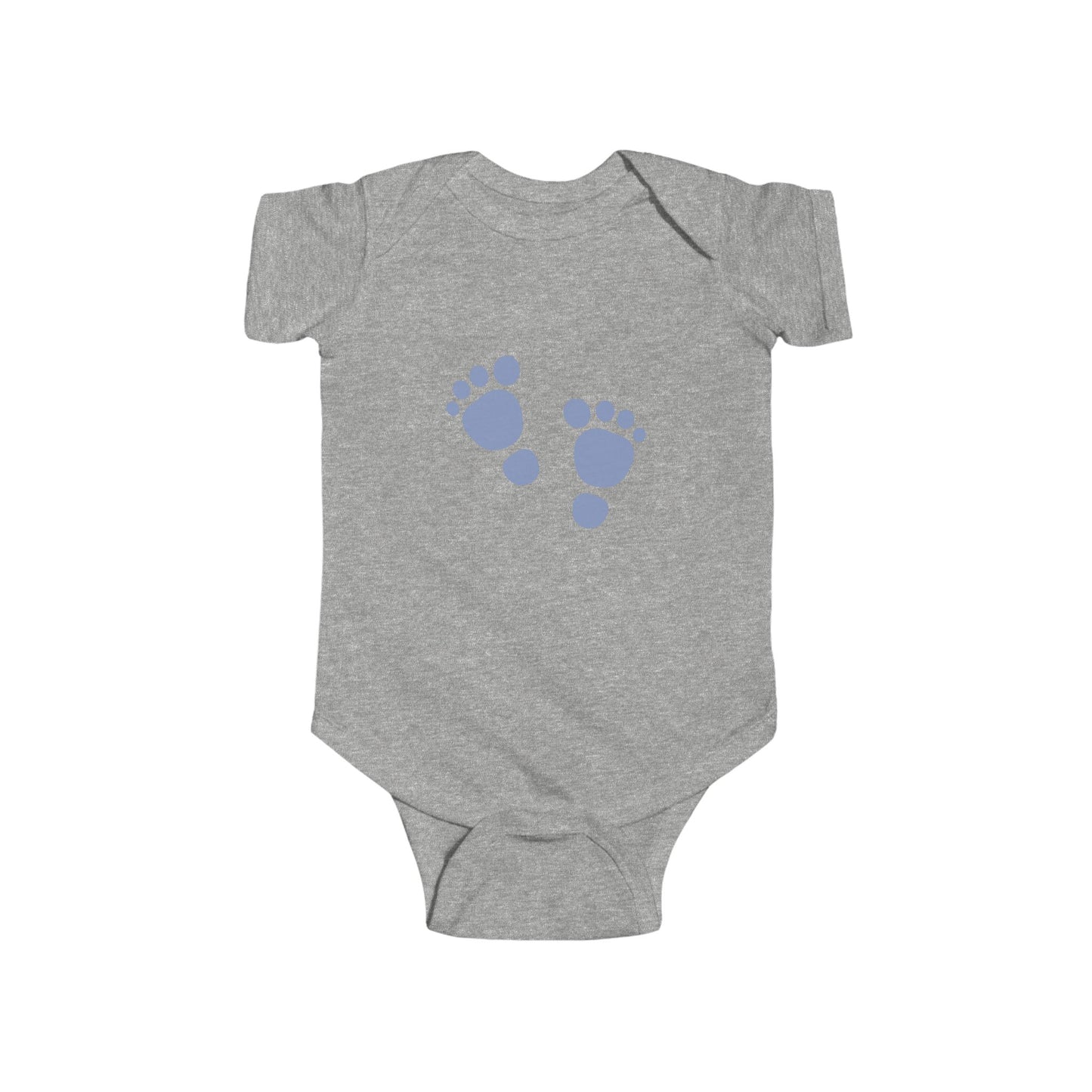 Baby Footprint Infant Bodysuit, Cute Baby Gift, Baby Shower Gift, Newborn Outfit, Milestone Clothing