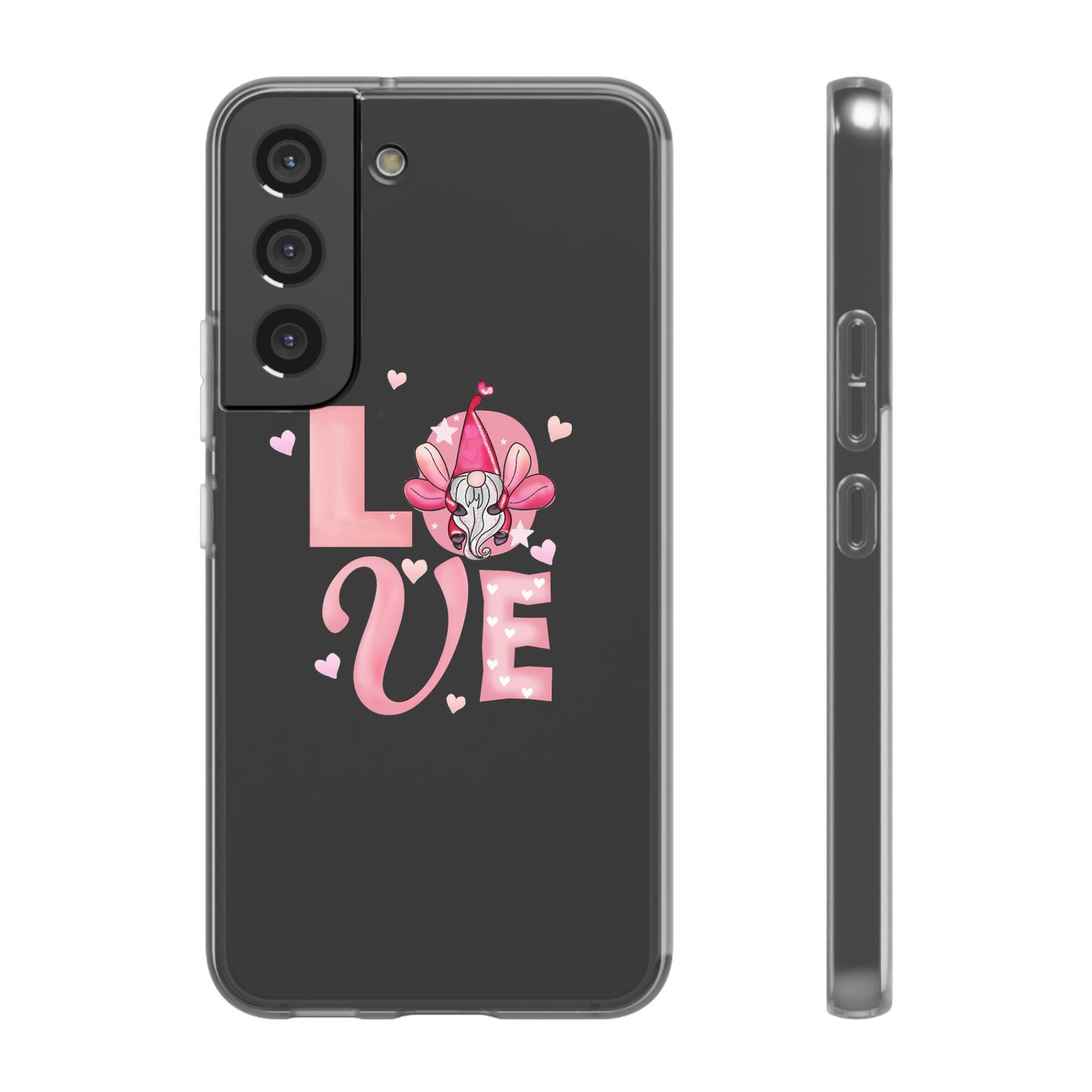 Love Gnome Phone Case — Cute Pink Valentine Flexi Case