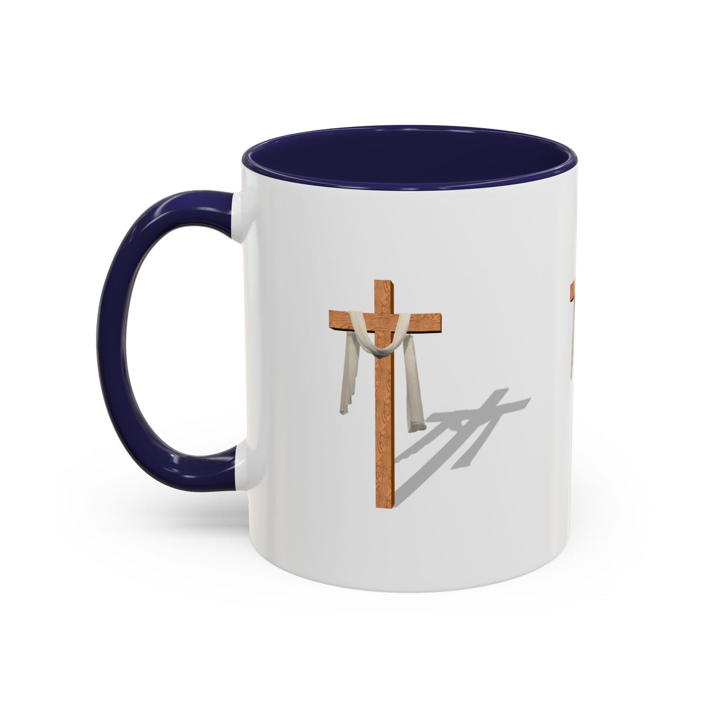 Faith-Inspired Accent Coffee Mug – Spiritual Gift for Christians, Religious Decor, Church Mug, Inspirational Drinkware
