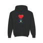 Kids Heart Balloon Hoodie — Cute Girl Holding Red Heart Design