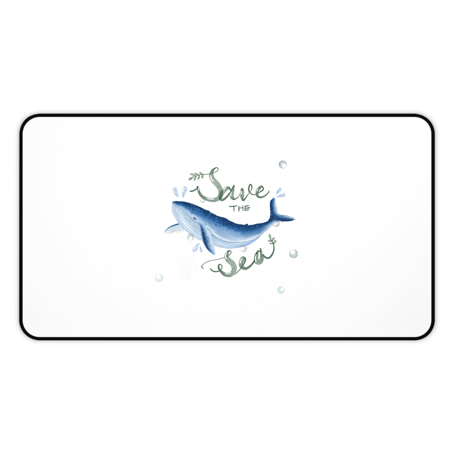 Ocean-Inspired Desk Mat - Save the Sea, Eco-Friendly Office Decor, Marine Life Gift, Home Office Essential, Wildlife Conservation
