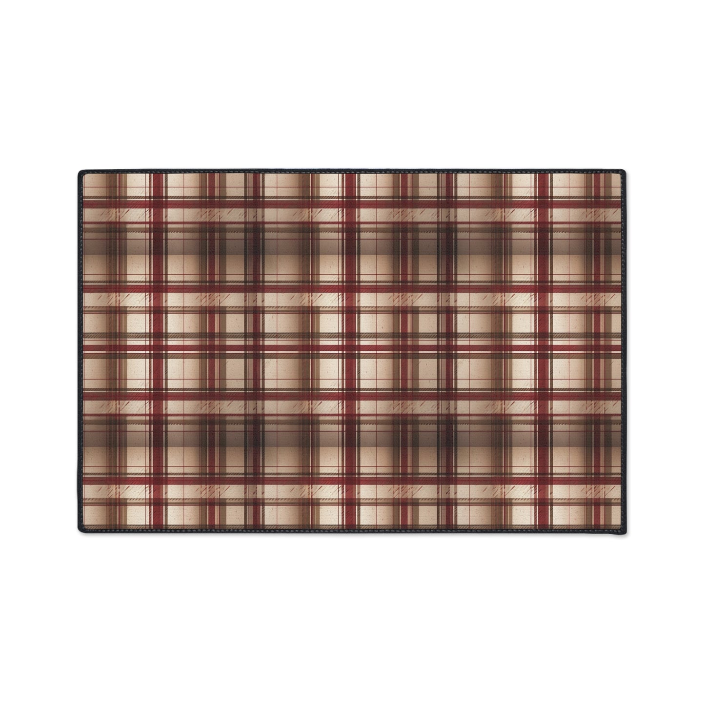Plaid Floor Mat — Heavy-Duty Non-Slip Rug for Entryway, Kitchen & Mudroom