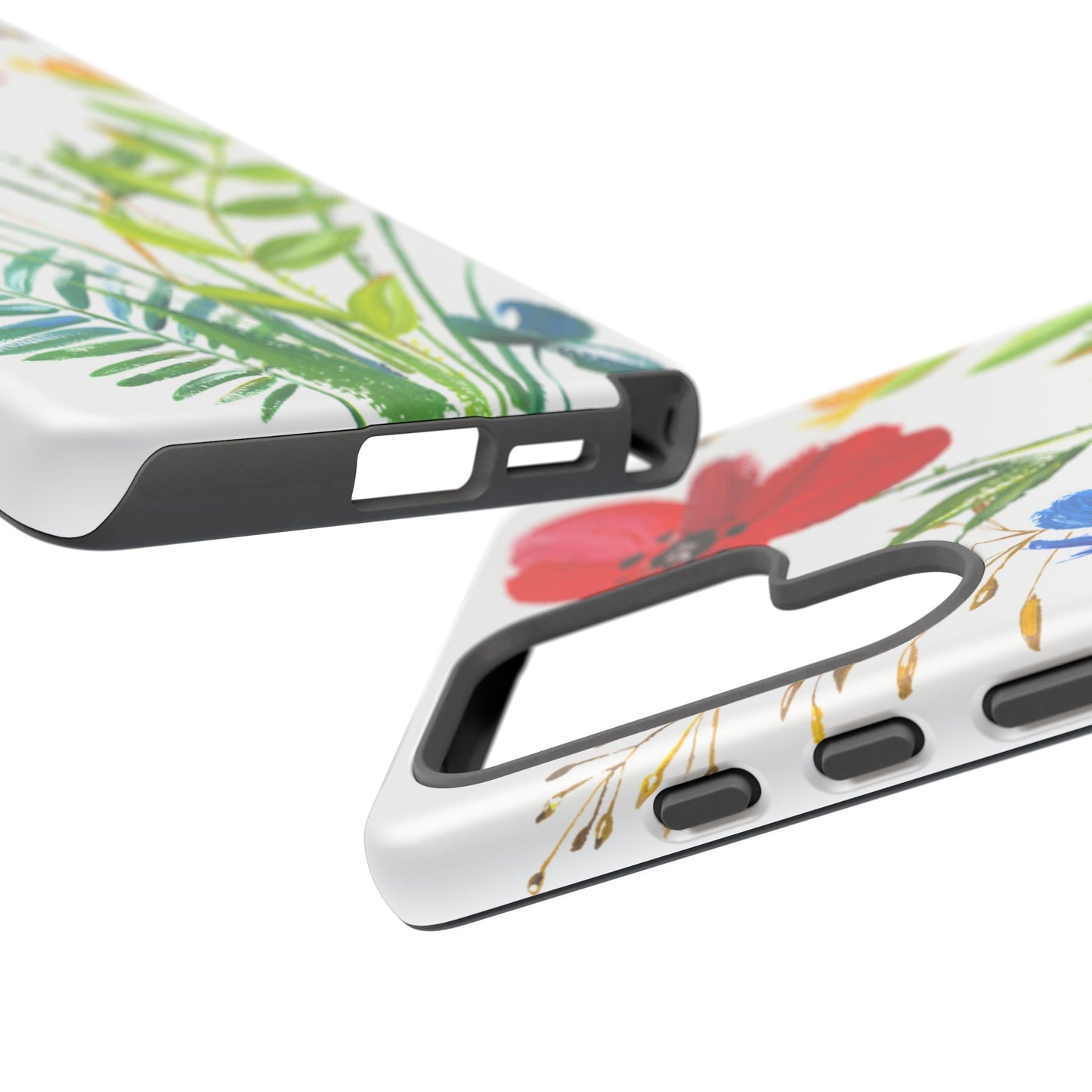 Floral Watercolor Tough Phone Case — Wildflower Bouquet Protective Cover