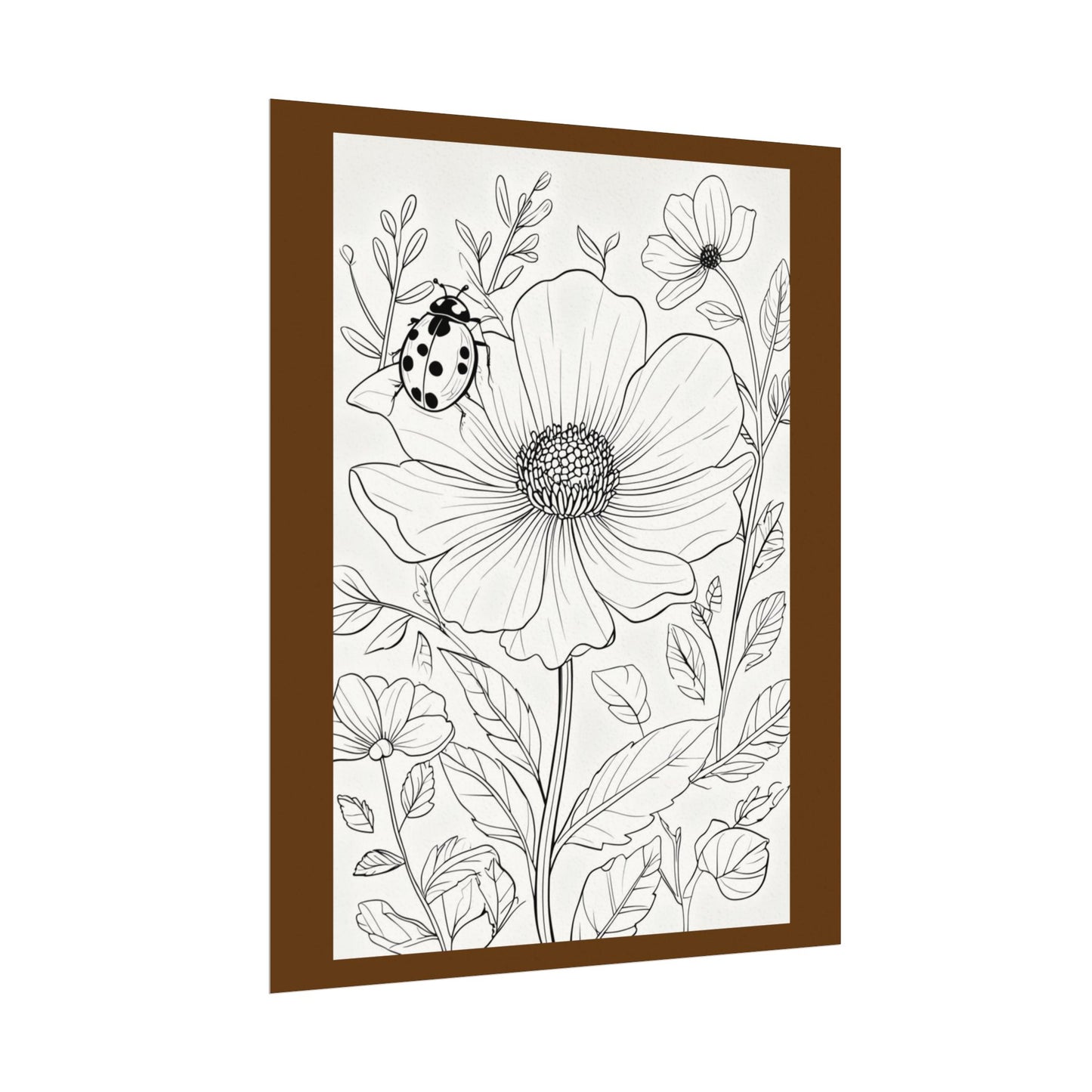 COLOR IT YOURSELF  Line Art Poster — Textured Matte Print