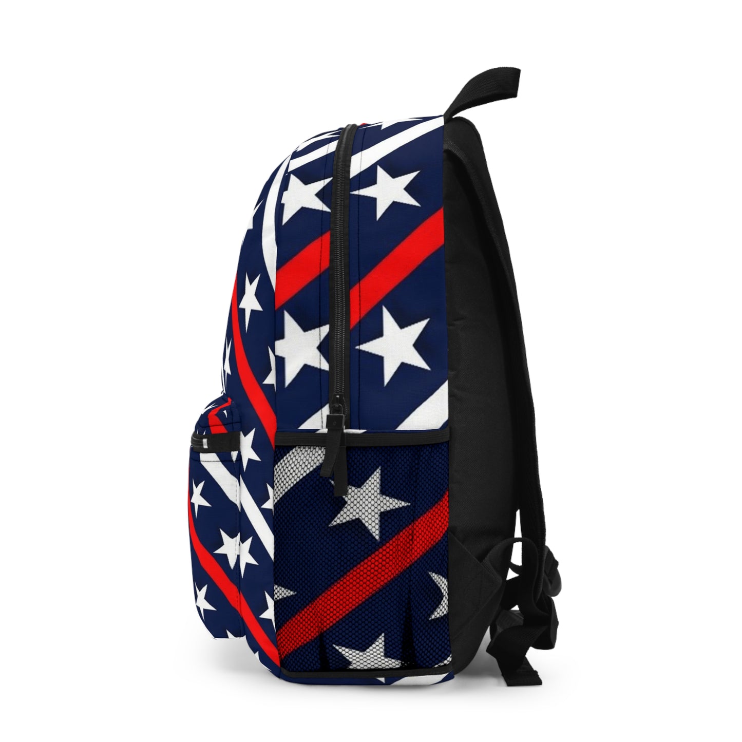 Patriotic Star-Striped Backpack, Trendy School Bag, USA Flag Backpack, Gift for Students, Travel Backpack, Independence Day Gear