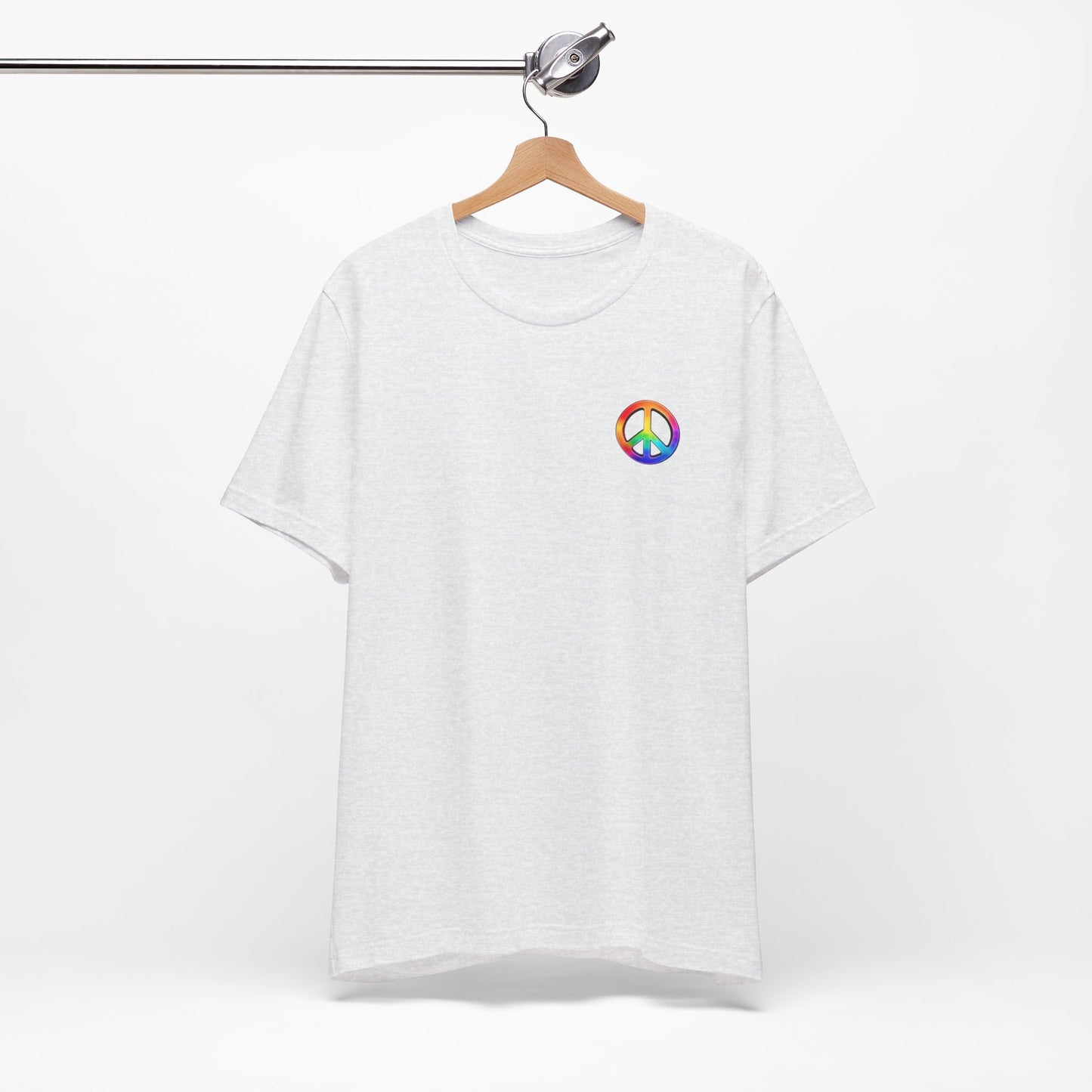 Peace Sign Tie-Dye Tee — Rainbow Hippie Peace Symbol T-Shirt