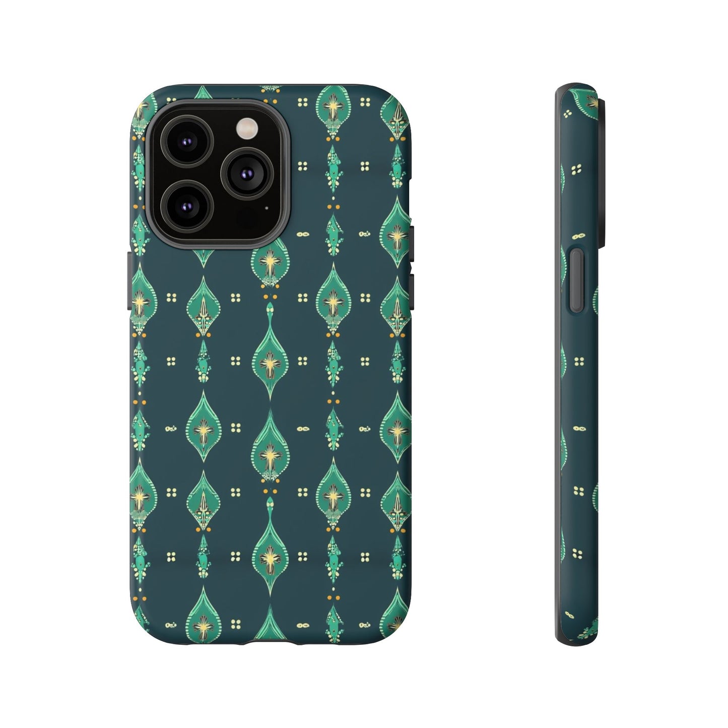 Emerald Boho Teardrop Phone Case