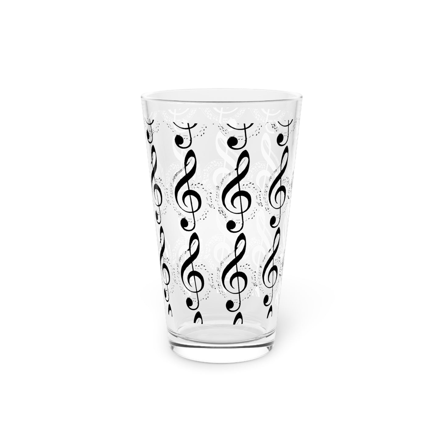 Musical Note Pint Glass, 16oz - Perfect Gift for Musicians, Music Lovers, Parties