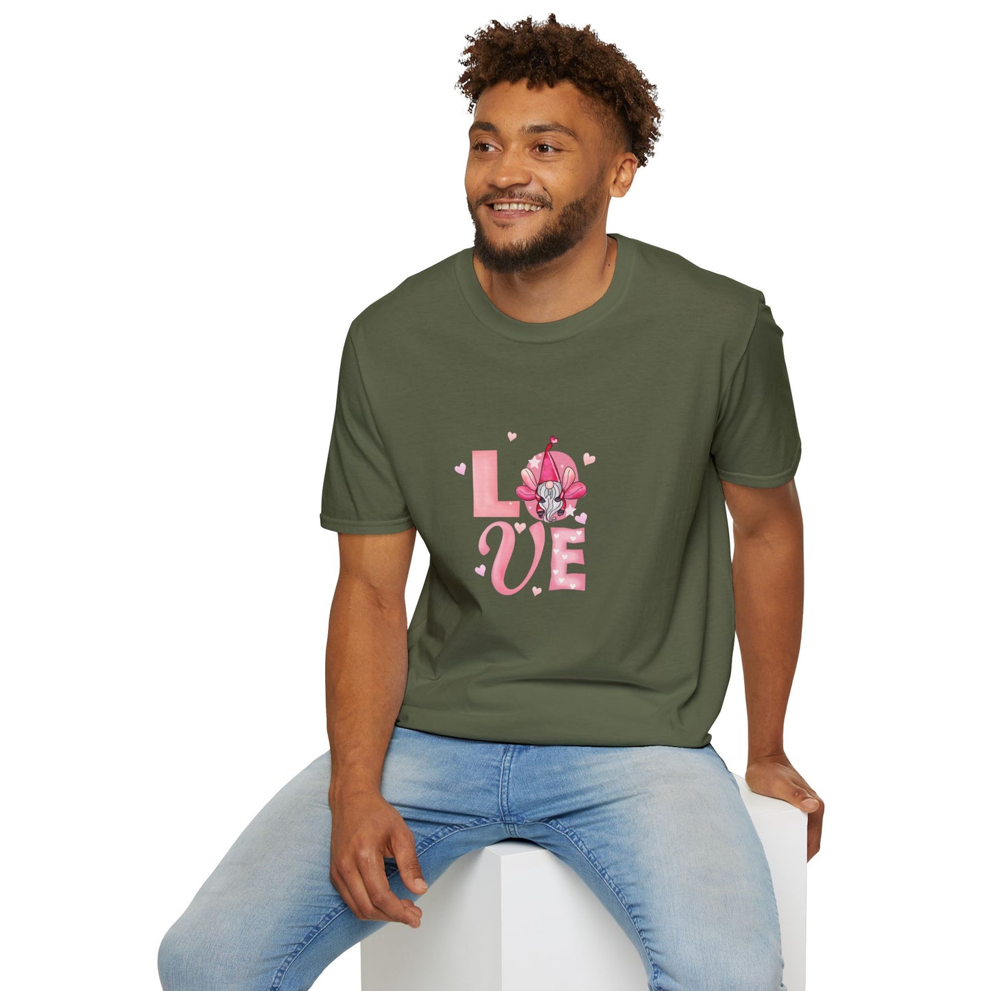 Love Cherry Blossom T-Shirt — Pink Floral "LOVE" Graphic Tee