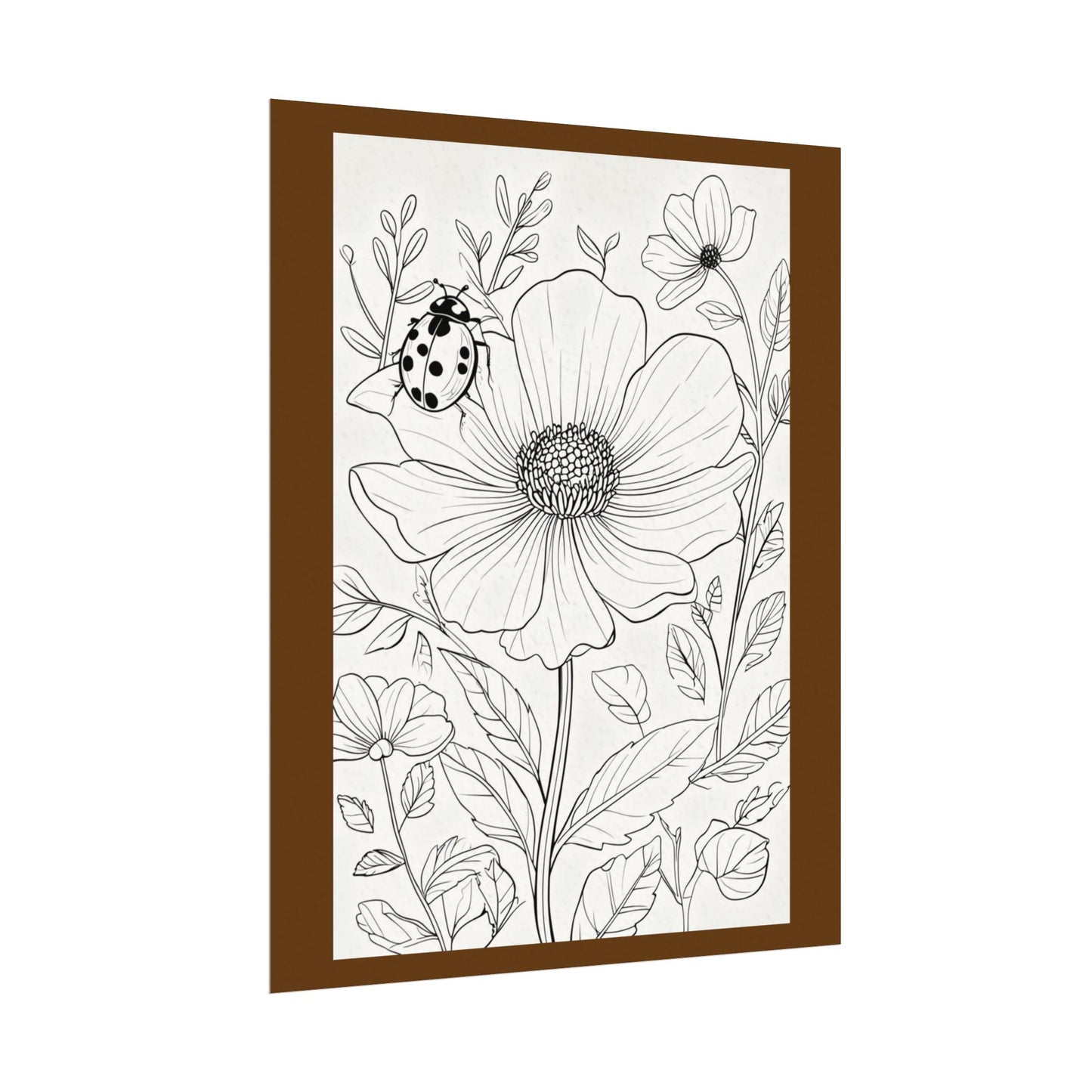 COLOR IT YOURSELF  Line Art Poster — Textured Matte Print