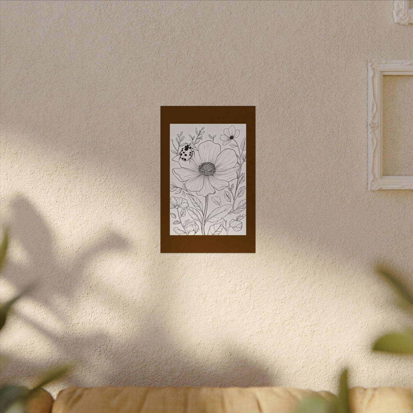 COLOR IT YOURSELF  Line Art Poster — Textured Matte Print