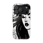Artistic Black & White Portrait Phone Case — Magnetic Impact-Resistant
