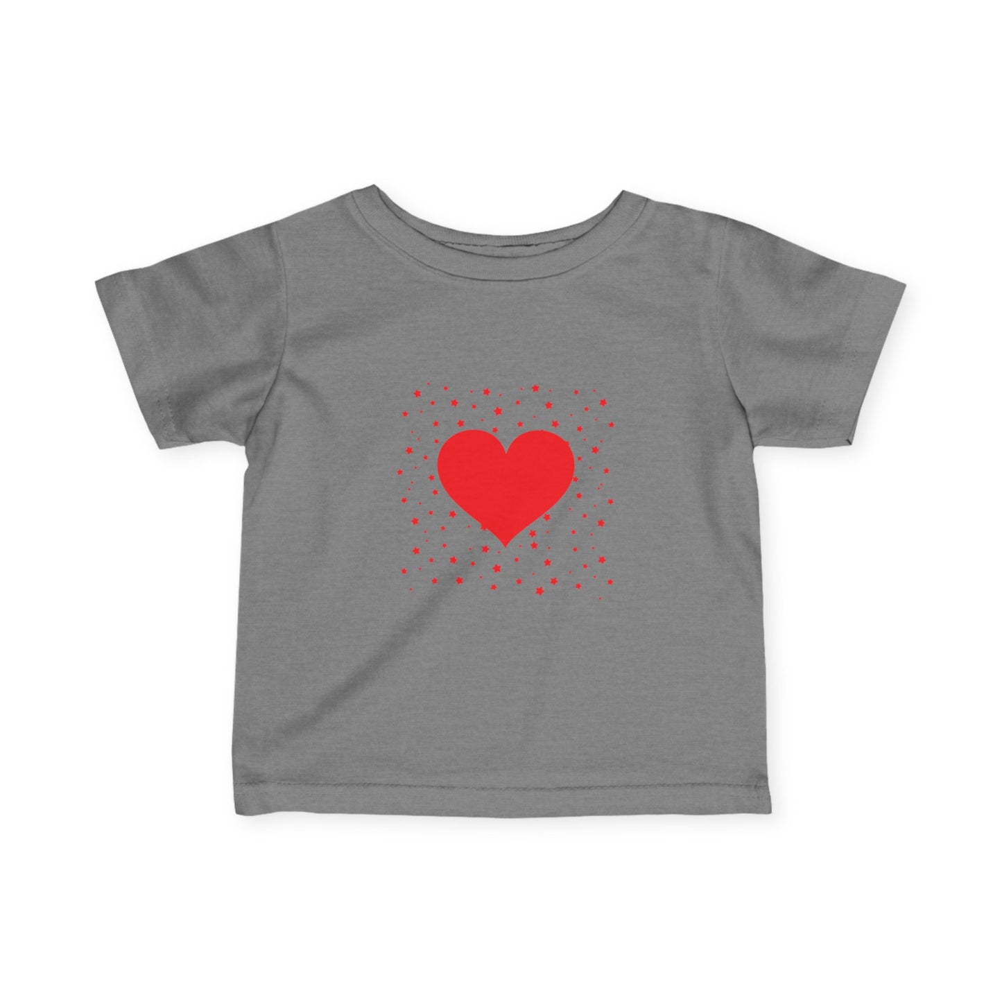 Infant Tee – Red Heart Confetti Baby Shirt